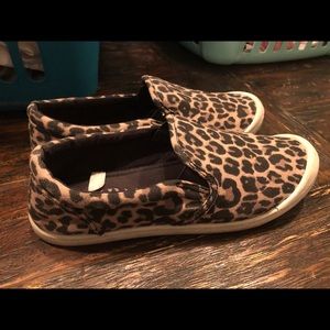 Mad love leopard print slip on sneakers